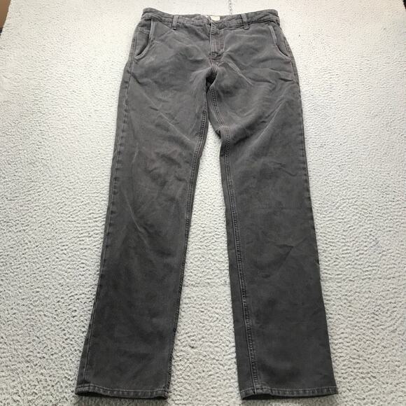 Current/Elliott LA Heritage Corduroy Pants Womens 33x32 Straight Leg Black - Picture 1 of 10
